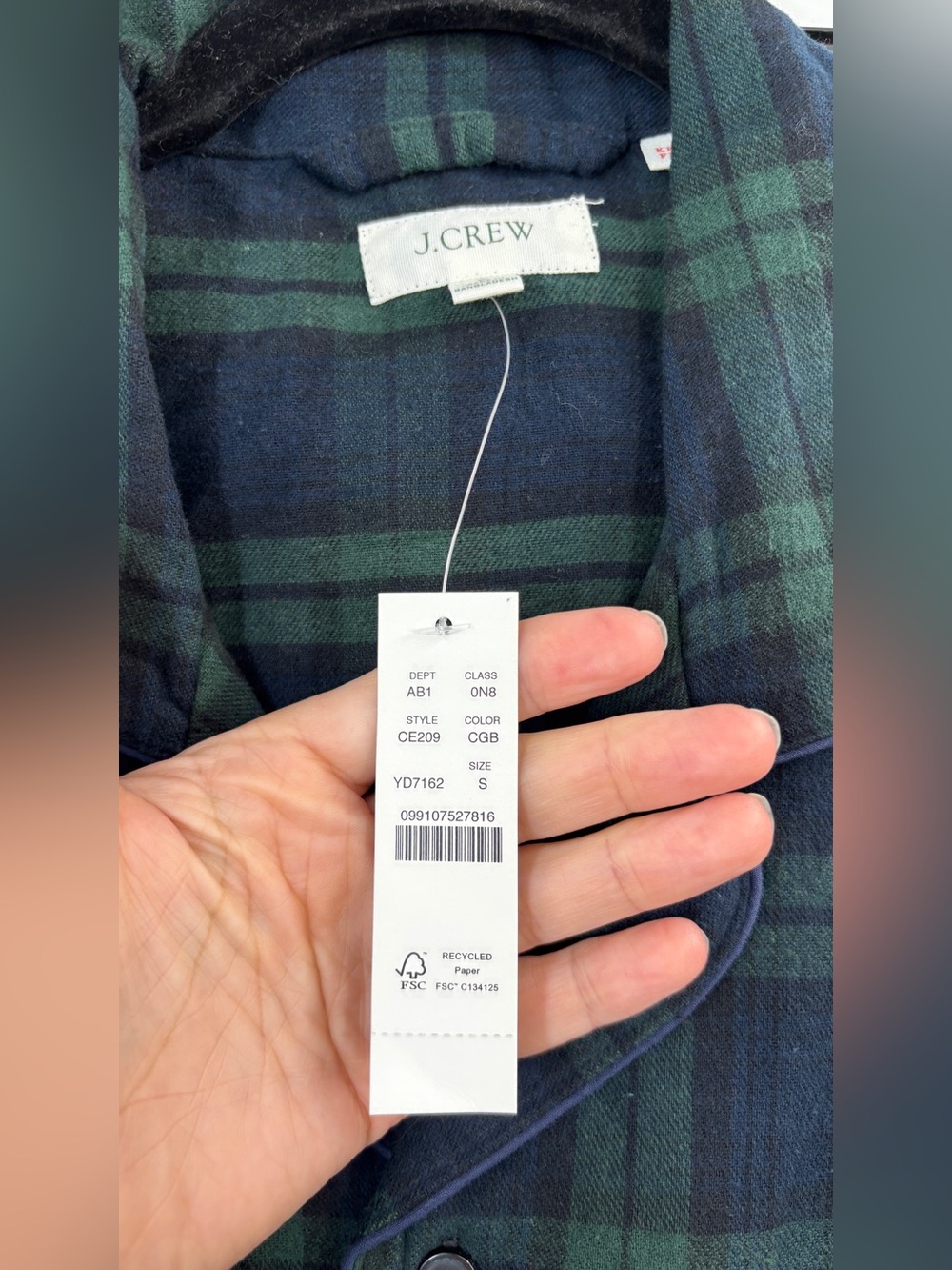 J.Crew Men’s Flannel pajama set - Picture 6 of 8